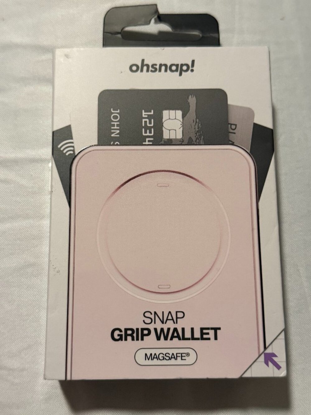 ohsnap! Snap Grip Wallet with MagSafe - "Pick Me" Pink